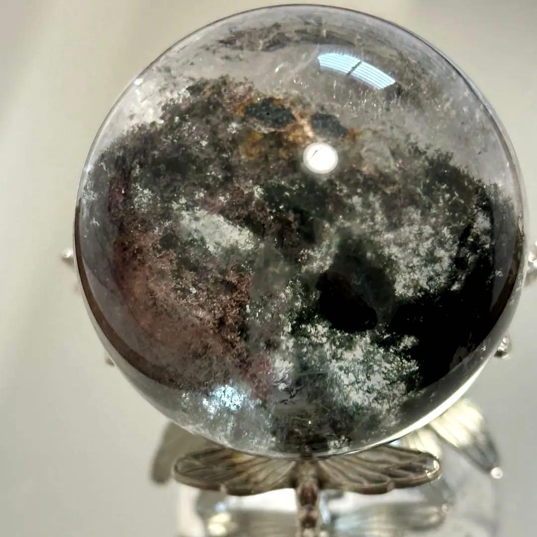 激安SALE【高品質】 約5.3cmガーデンクォーツスフィア 天然石 浄化
