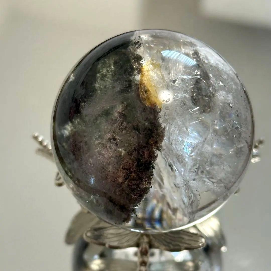 激安SALE【高品質】 約5.3cmガーデンクォーツスフィア 天然石 浄化
