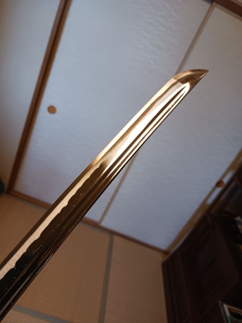 居合模造刀、本確居合者、居合女子、鑑賞、向き、本サメ本木、鍔刃渡り61cm、