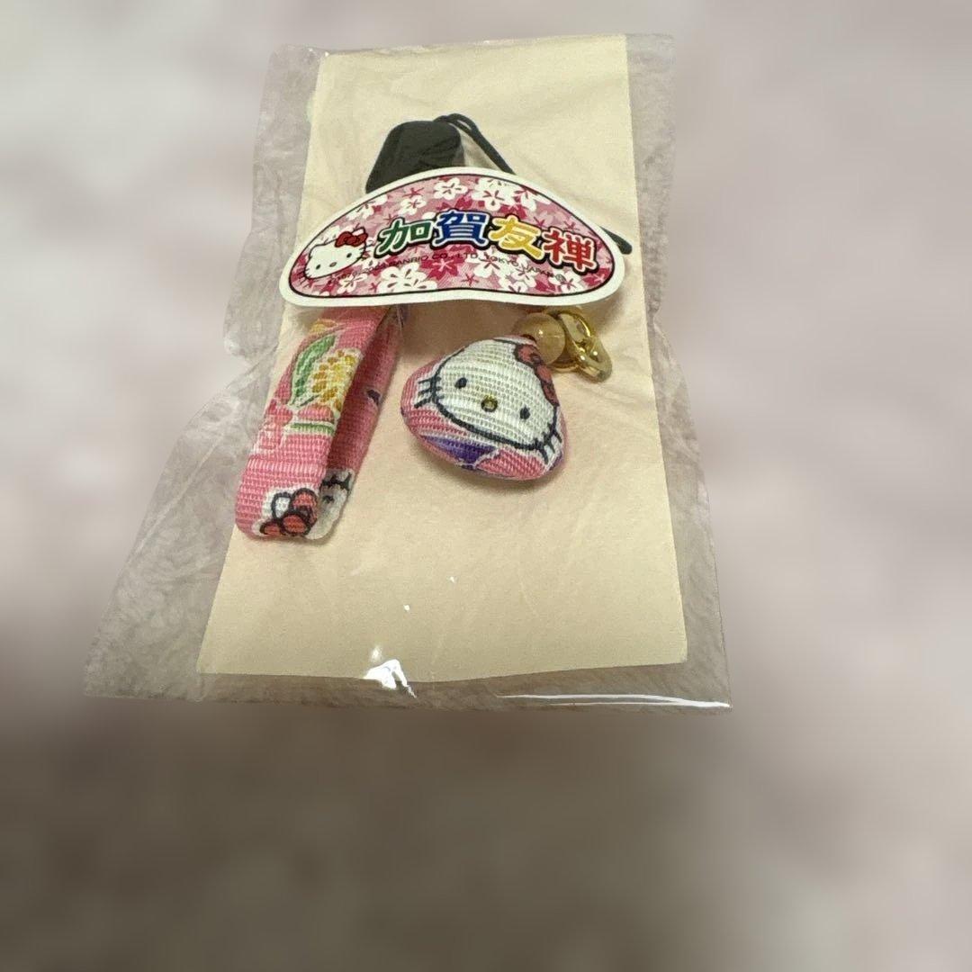 加賀友禅キティストラップ　新品未開封　日本限定　未開封　レア　限定キティ　和風