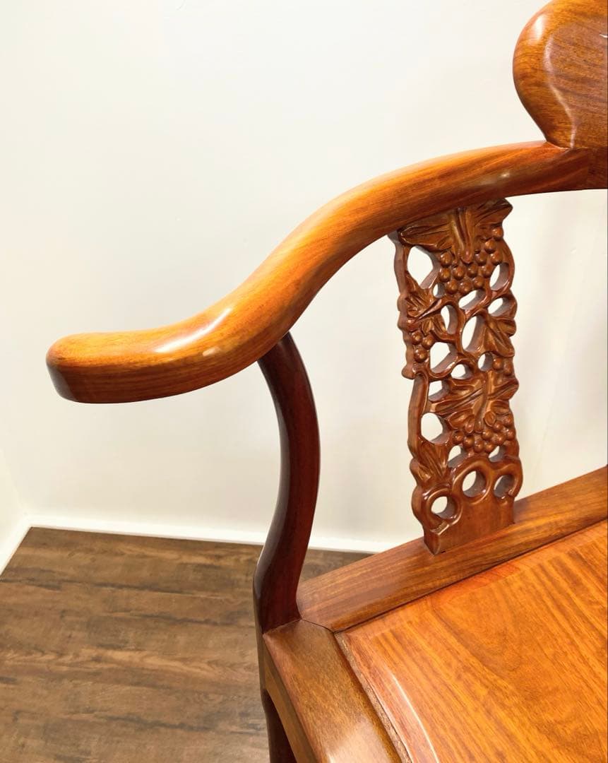 螺鈿細工 中国家具 椅子 アームチェア