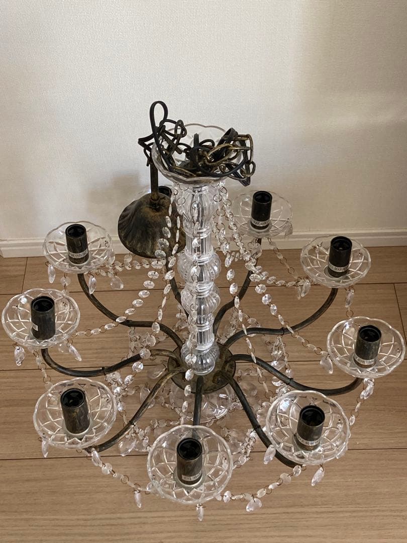 シャンデリア ジュリエット 9灯 ダークゴールド