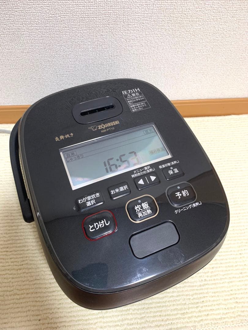 象印 圧力IH NW-PT10 2022年製 ブラック 動作保証