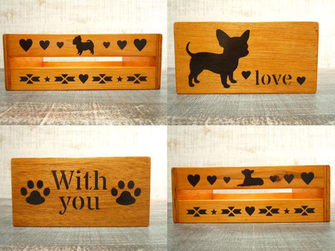 ⭐さくらオーダー品♥️椅子＆留具BOX⭐わんにゃん柄♥️--150・151