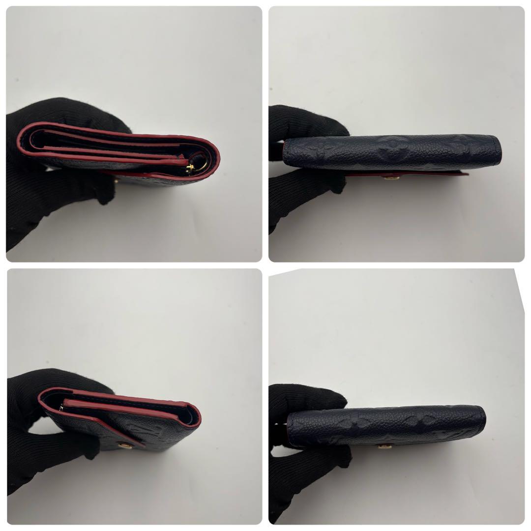 極美品　ヴィトン ポルトフォイユ ヴィクトリーヌ アンプラント　紺