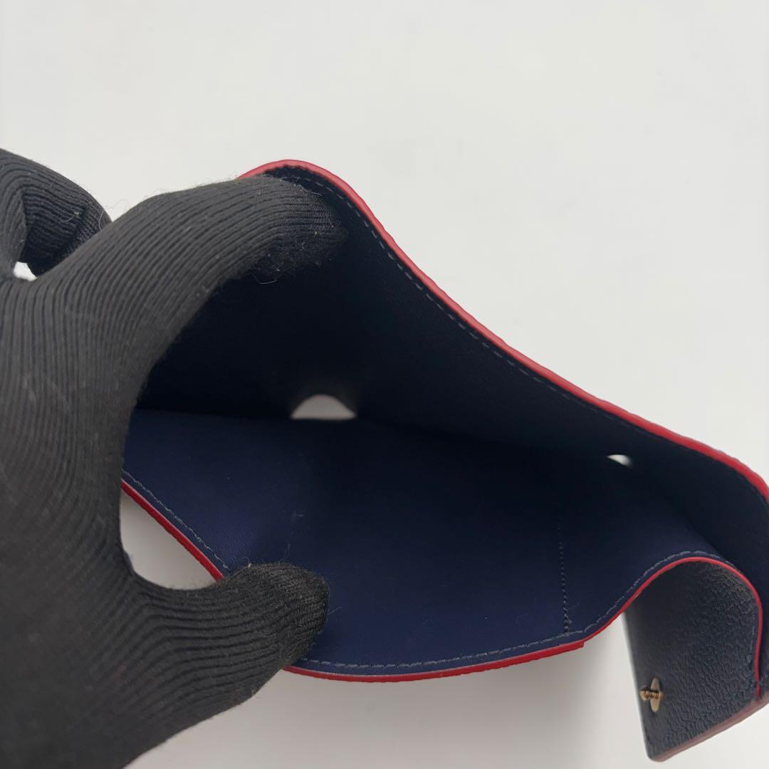 極美品　ヴィトン ポルトフォイユ ヴィクトリーヌ アンプラント　紺