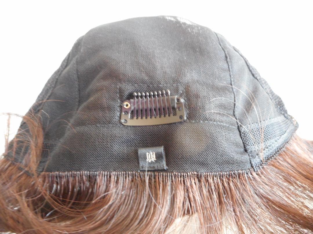 ピンクブラウン ショートボブウィッグ クリップ付き