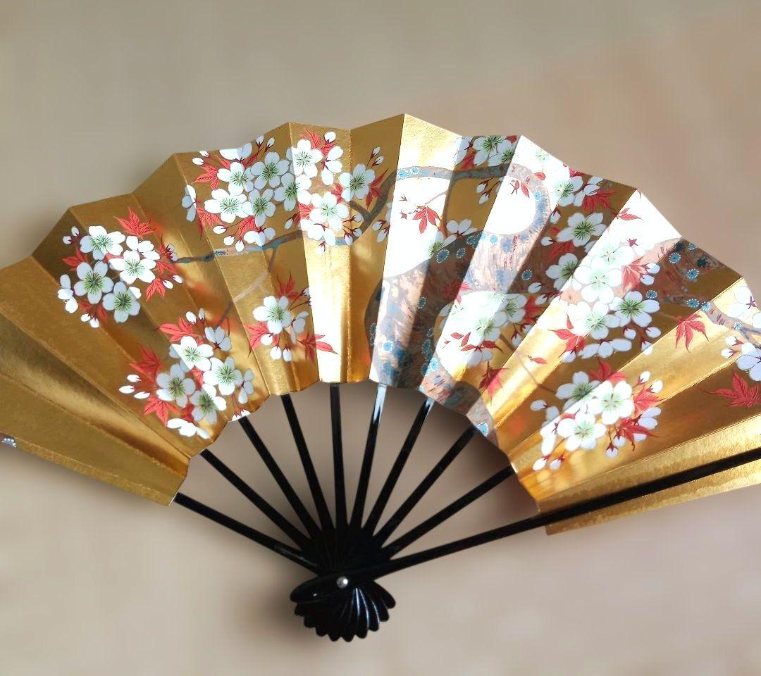 宮脇賣扇庵　花模様　桜　紅葉　飾り扇　京扇子　義也古扇　茶道具　扇子