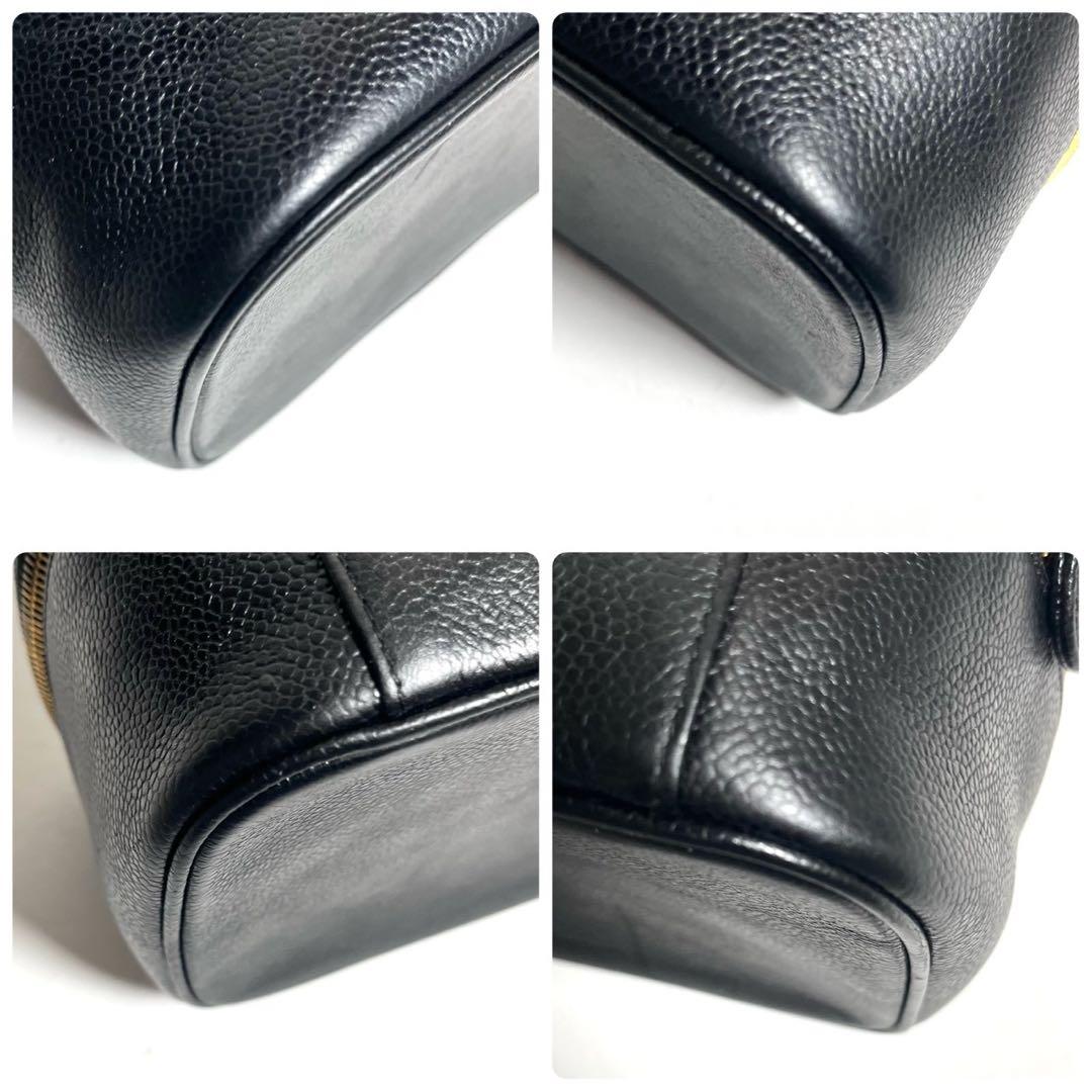 【美品✨】シャネル バニティバッグ ハンドバッグ キャビアスキン ブラック