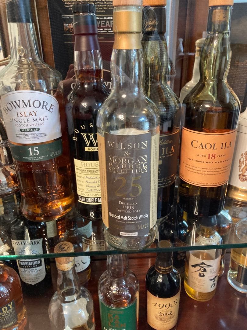 ウィルソン＆モーガン25年　空瓶