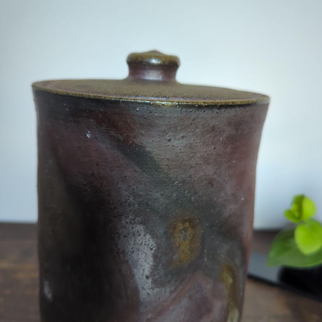 骨董品　陶芸　茶道具　備前焼　水指 細水指　宝山窯　森善一郎（陶号　宝山）