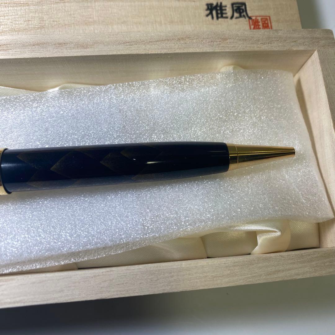 新品・未使用✨　輪島塗 蒔絵　ボールペン 黒 梟　フクロウ　東山雅風　高級