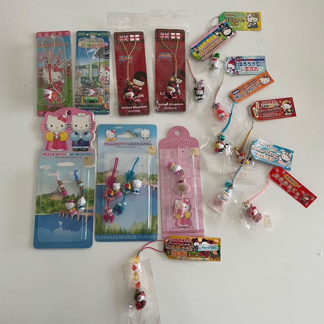 ⚠️一部不備あり。ハローキティー 根付け 14点セット。バラ売りできます。