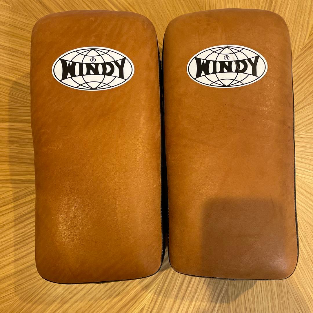 WINDY ミット ブラウン 本革　ムエタイ　キックボクシング
