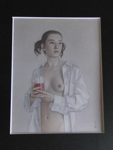 高塚省吾、【静かな朝】、希少な額装用画集より、新品額装付、状態良好