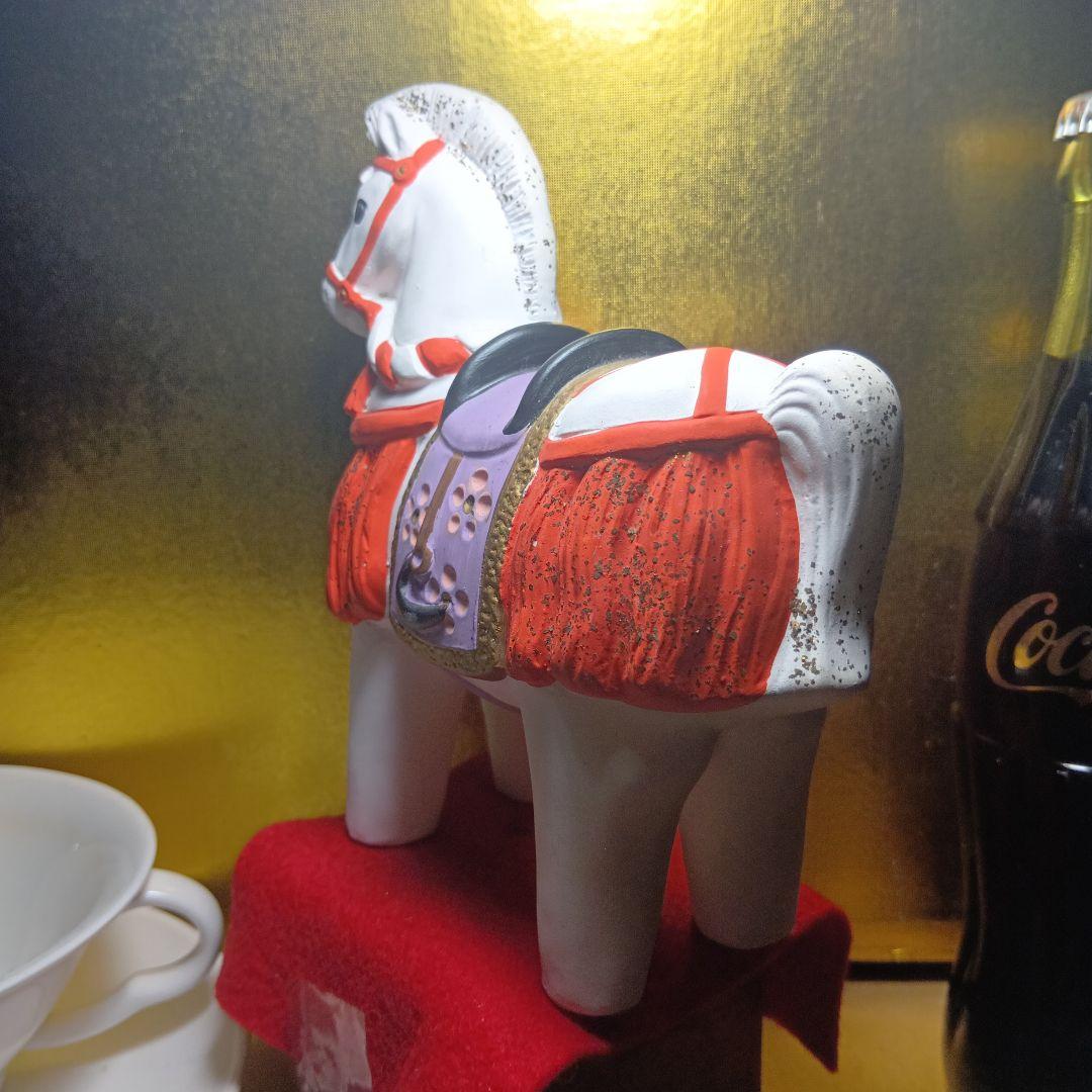 陶器製の馬の郷土玩具