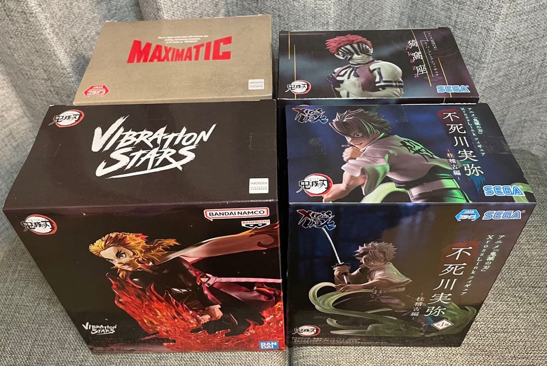 鬼滅の刃 煉獄杏寿郎 不死川実弥 猗窩座 フィギュア4個セット