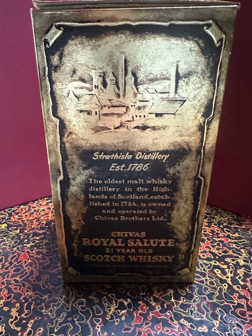  Salute 21年 ブレンデッドスコッチウイスキー　ブルー陶器