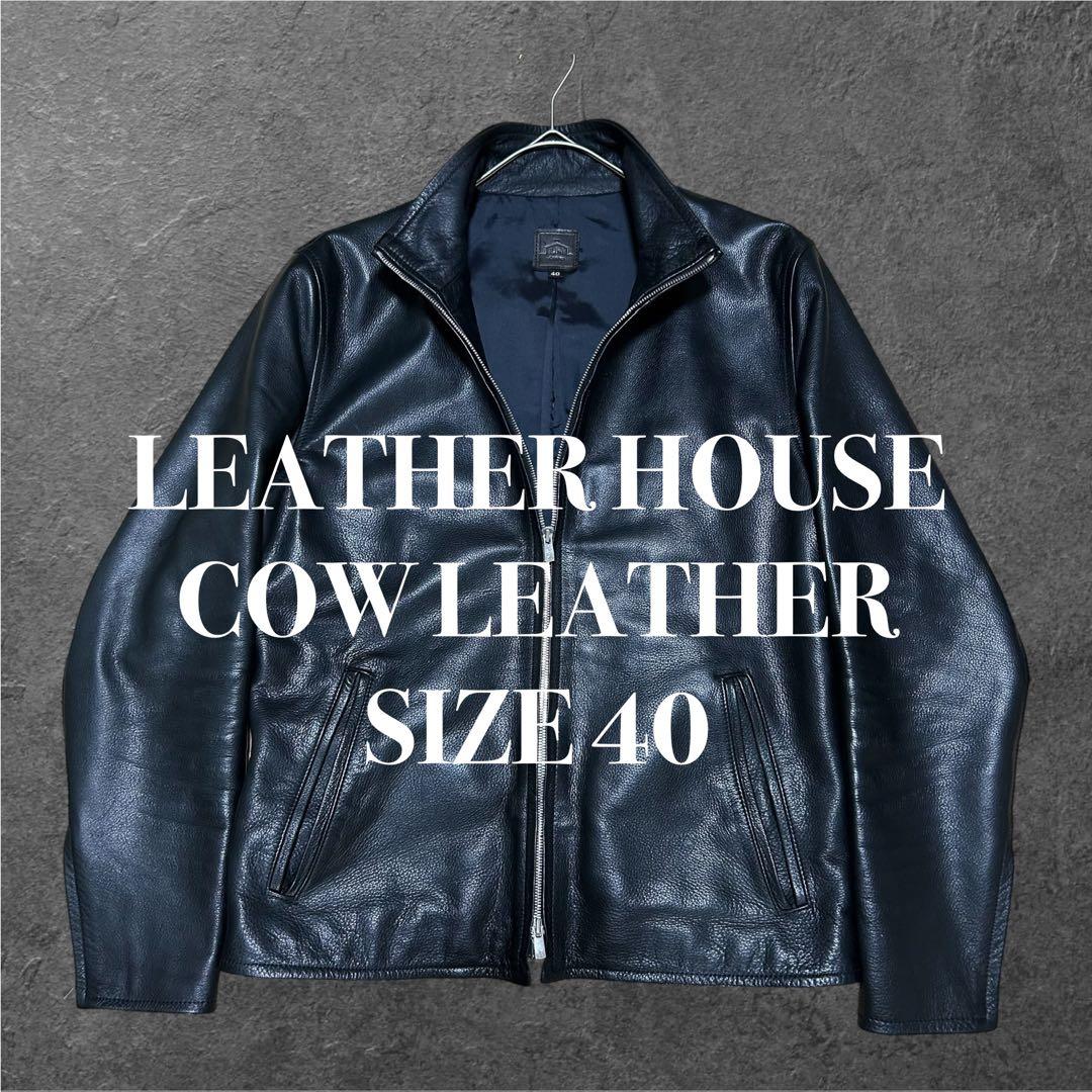 LEATHER HOUSE カウレザー レザージャケット シングルライダース