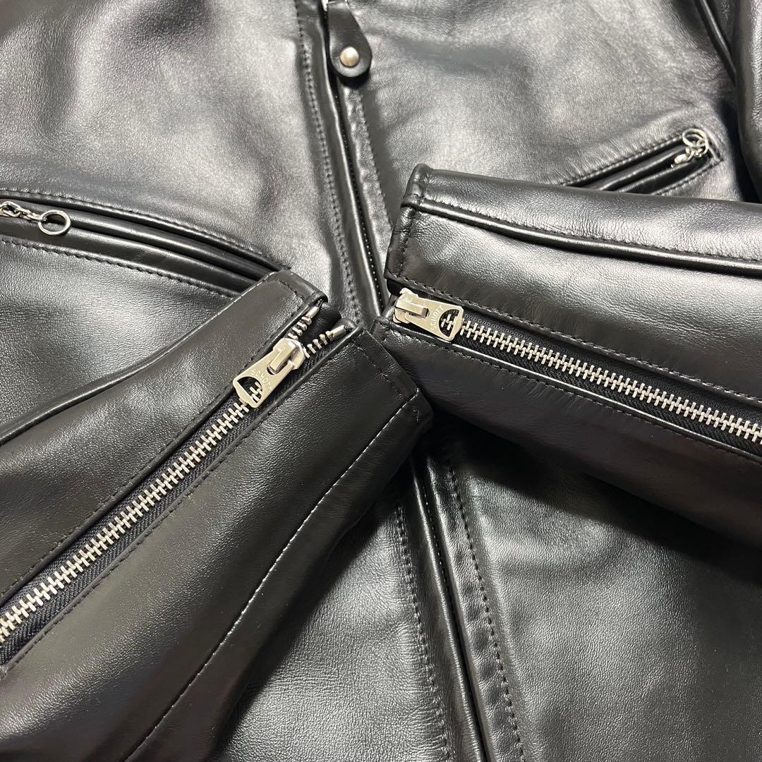 k*9様 極美品✨schott シングルライダース ホースハイド 38 641x