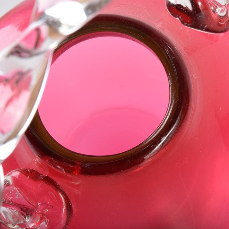 ガラス工芸　吉田勝美作　瑠璃の匠　ガラス水注　共箱　C　7079