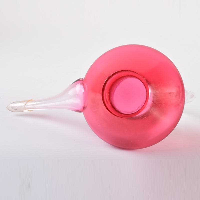 ガラス工芸　吉田勝美作　瑠璃の匠　ガラス水注　共箱　C　7079