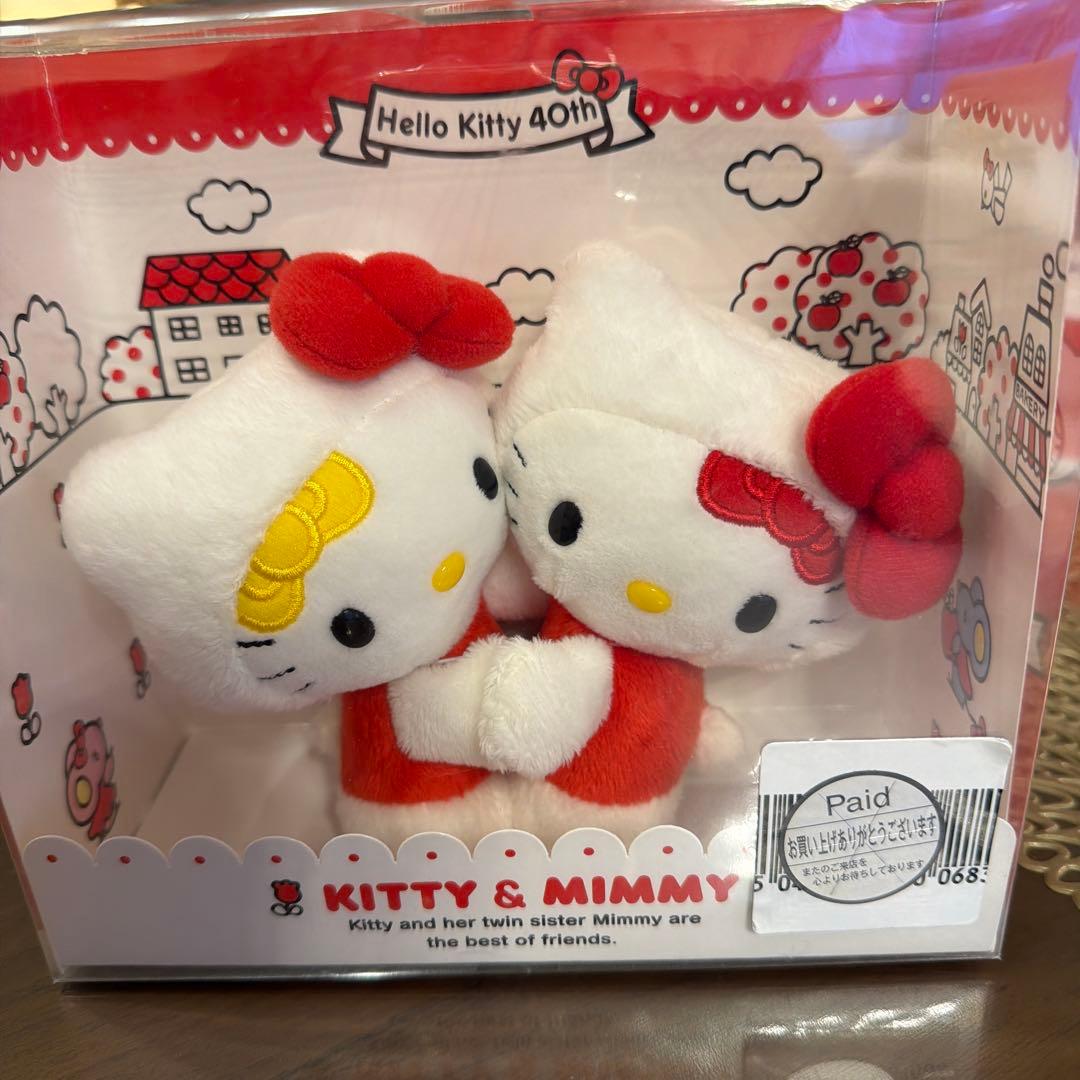 ハローキティ40th アニバーサリー　ありがたうキティ＆ミミイ