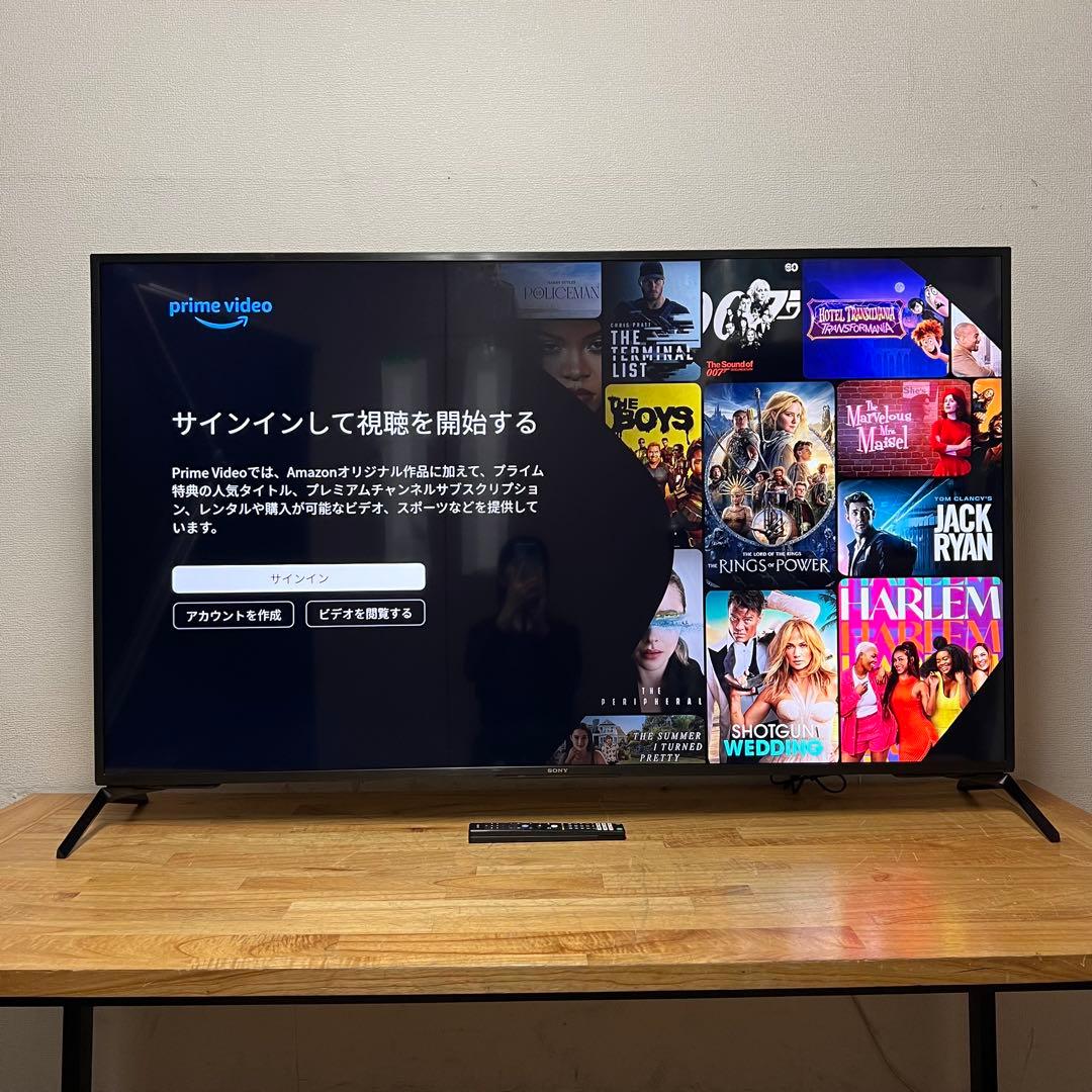 SONY 65V型 4K 液晶テレビ BRAVIA KJ-65X8000H