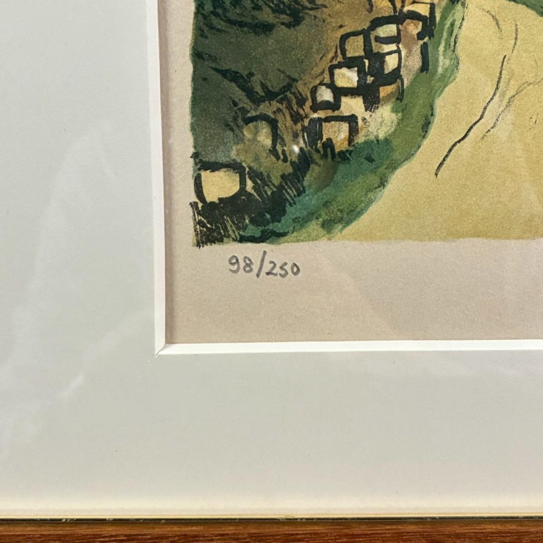 イヴ・ブライエ 風景画 リトグラフ 直筆サイン入り 南フランス 限定品 版画