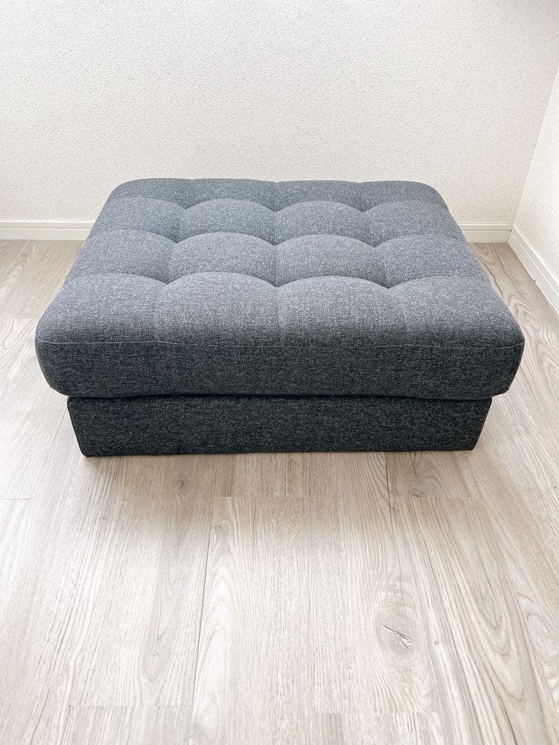 【未使用】IKEA オットマン ランズクローナ　ダークグレー