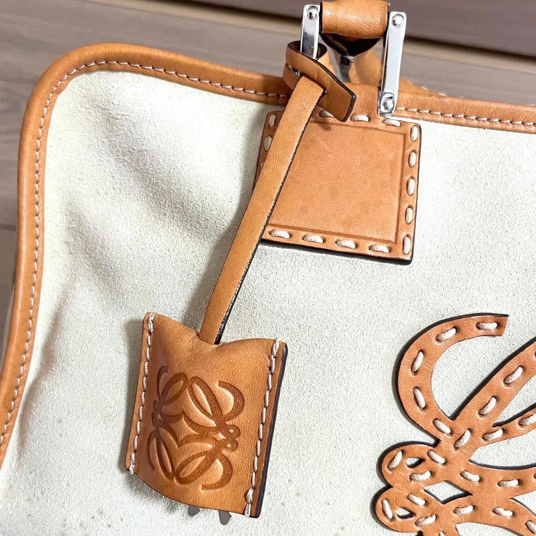 超希少/ロエベ　ハンドバッグ　アマソナ36 アナグラム　2007年限定　ベージュ