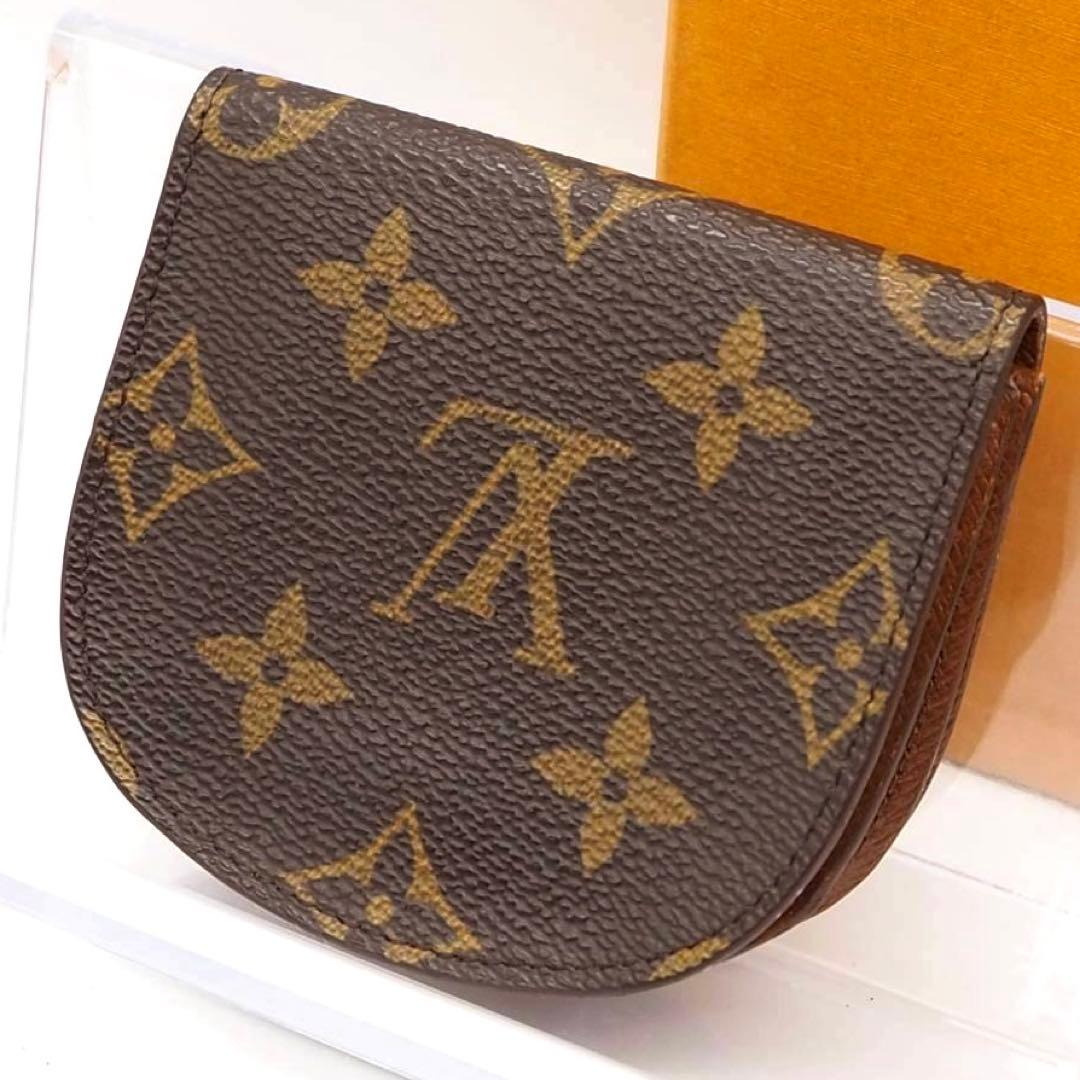 ルイヴィトン ポルトモネグゼ ケース モノグラム コンパクト ブラウン