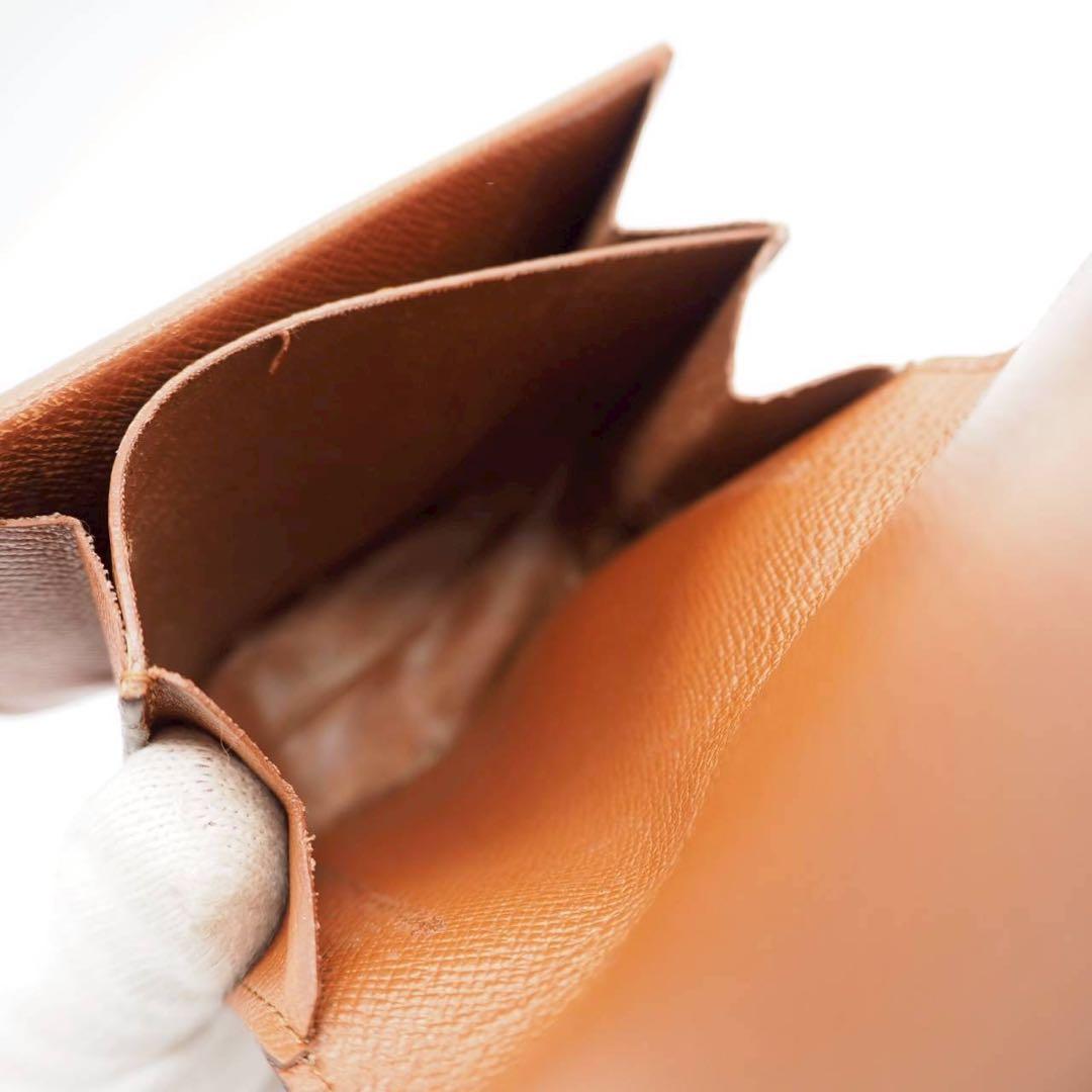 ルイヴィトン ポルトモネグゼ ケース モノグラム コンパクト ブラウン