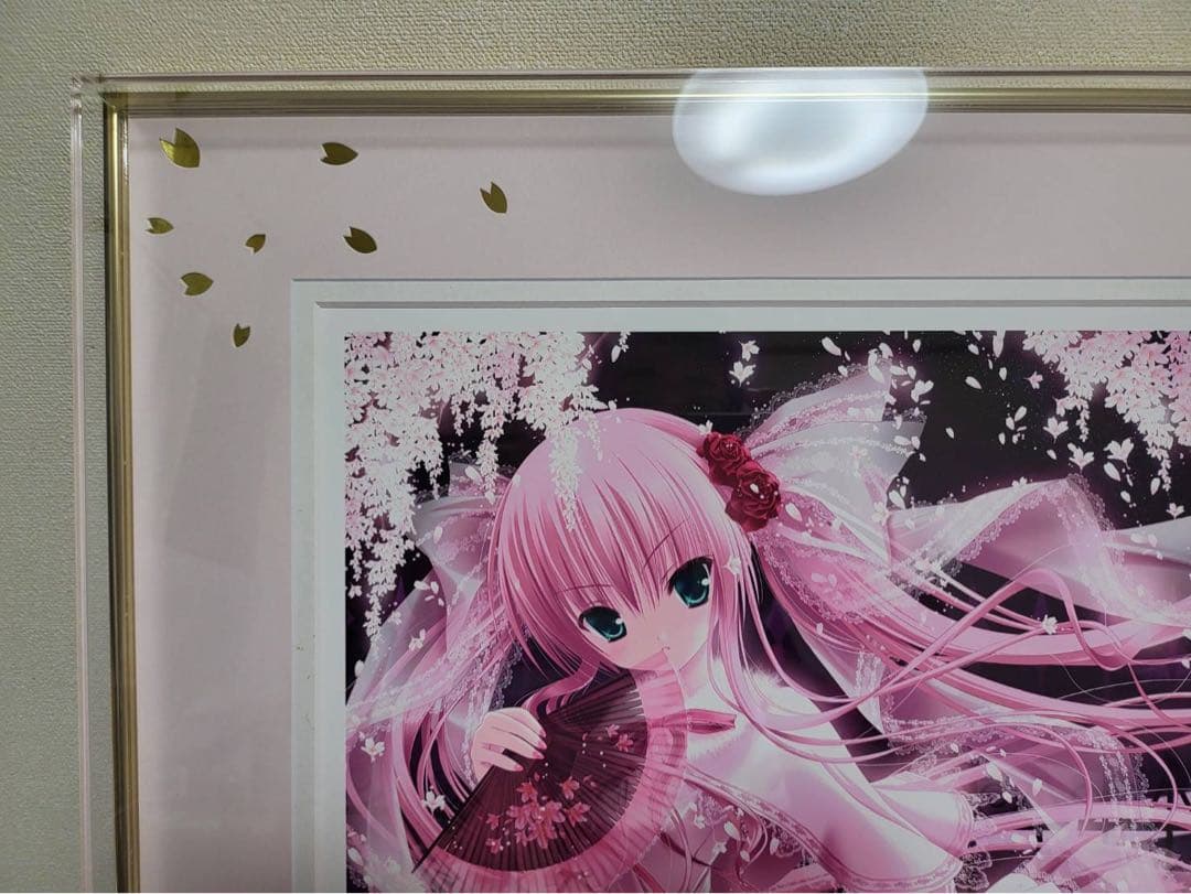 版画　てぃんくる　雪月華舞　アールビバン ミクスドメディア 作品番号37/55