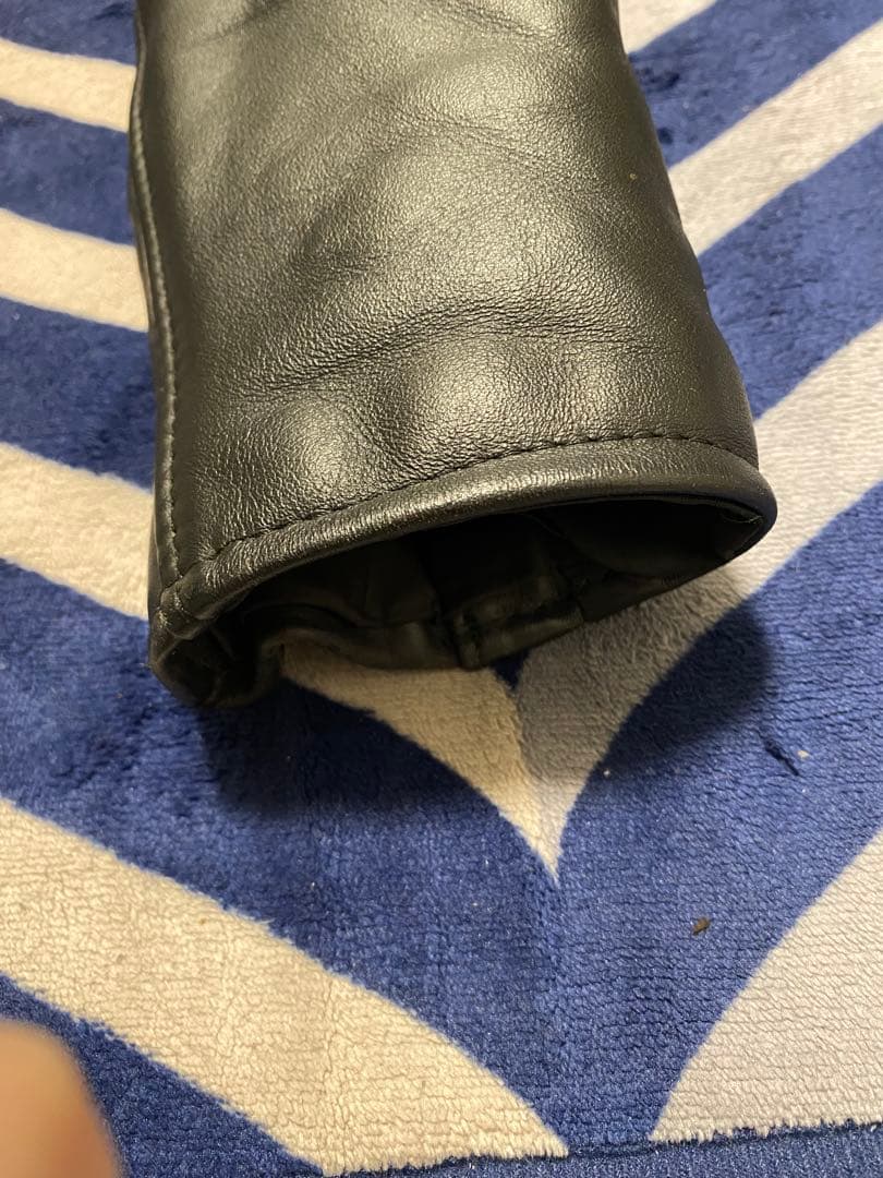 【PELTATA 】Schott レザーライダースジャケット 34