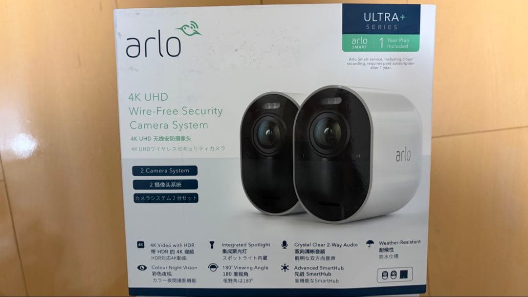 grfxkArloUltra Series 4K UHD 防犯カメラ2台