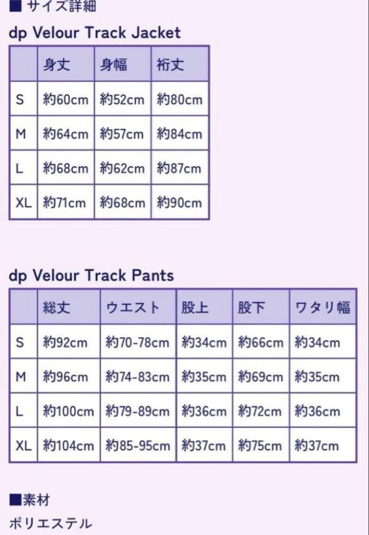 龍宮城 dp Velour Track Pants ジャージ