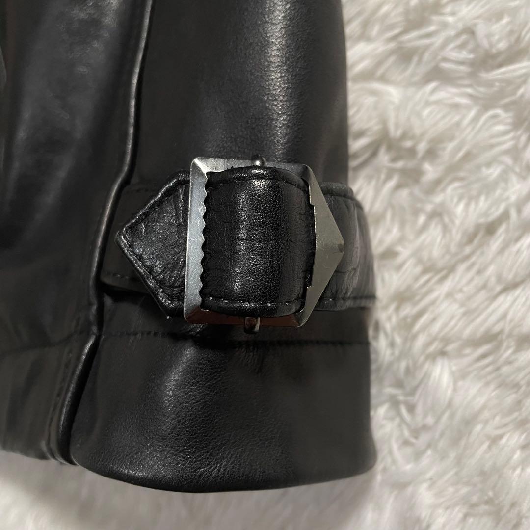 90s バナナリパブリック レザージャケット ライダースジャケット 襟付き