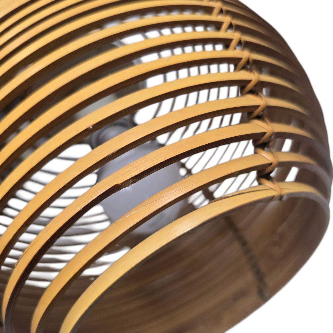 希少Yamagiwa 町田悟 竹細工 和モダン ランプ 照明 ビンテージ