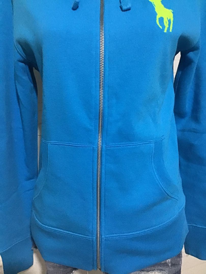 ★ラルフローレン★Y2K ビッグポニー ブルー ターコイズ パーカー