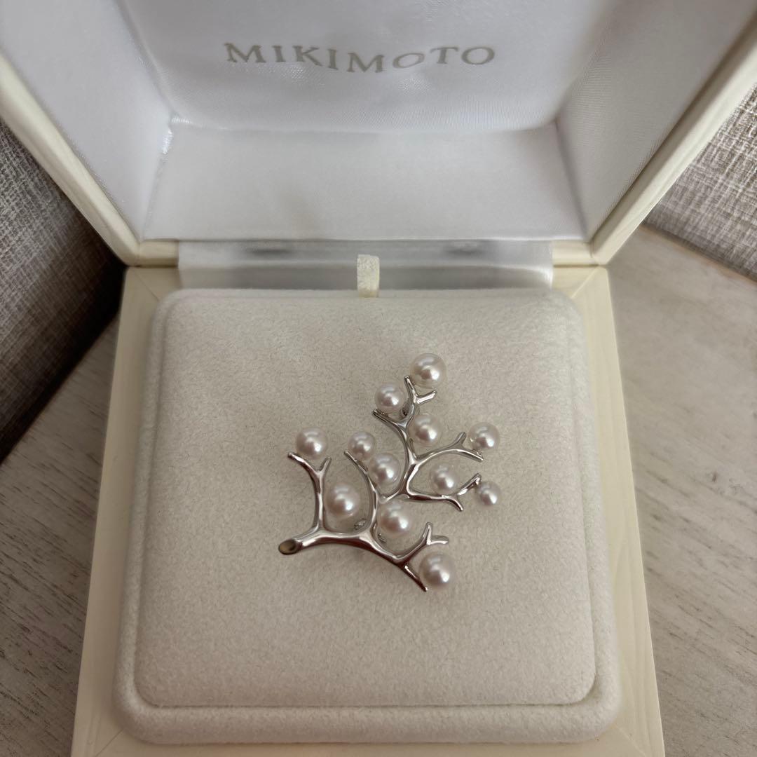 MIKIMOTO 真珠ブローチ Kofuku no ki