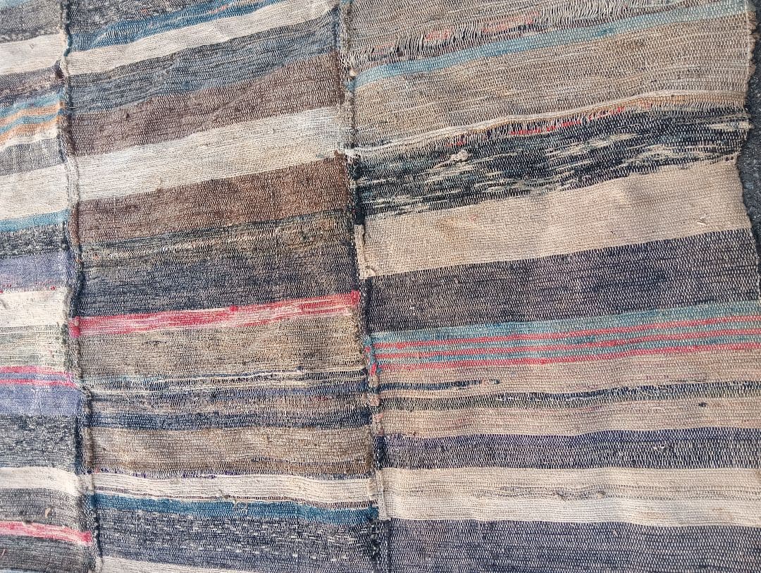裂き織り　古布　織物