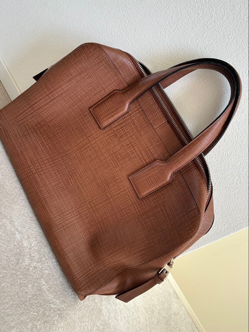 ロエベ　ビジネスバッグ　ブラウン