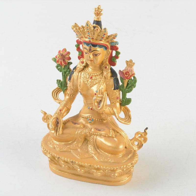 仏教美術　古銅鍍金　チベット仏　仏像　置物　V　9358