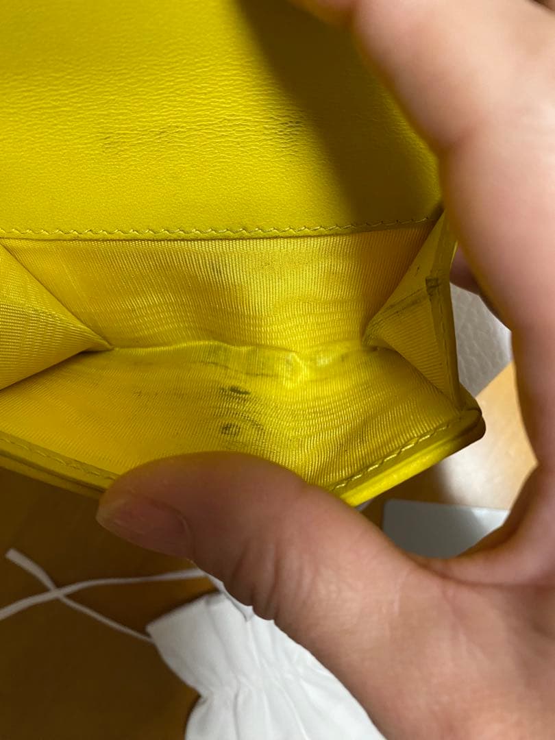Dior イエロー 三つ折り財布