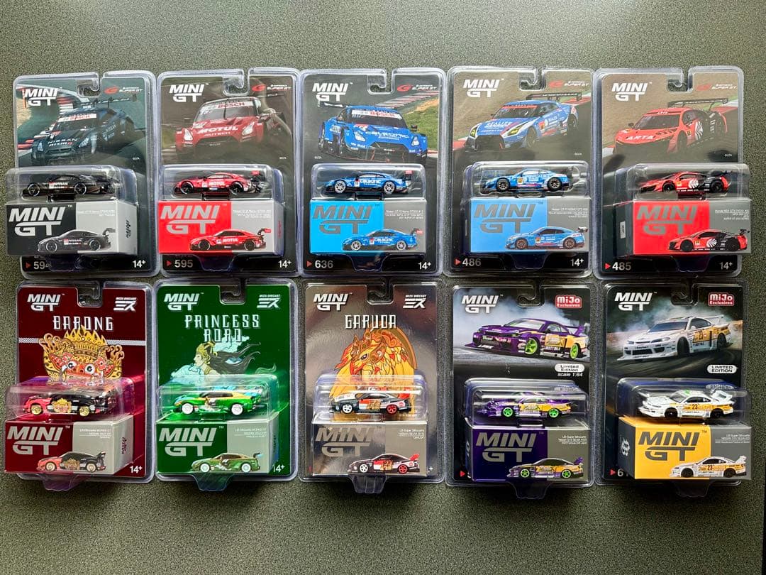MINIGT SUPER GTシリーズほか ブリスター10台セット