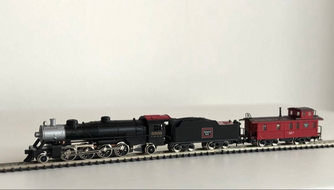 メルクリン　ミニクラブ 　バーリントンルート　ミカド大型蒸気機関車&カブース