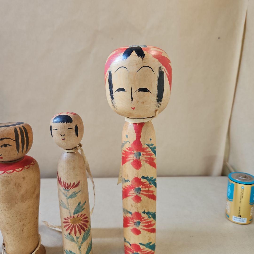 K194古珍品　伝統こけし4体