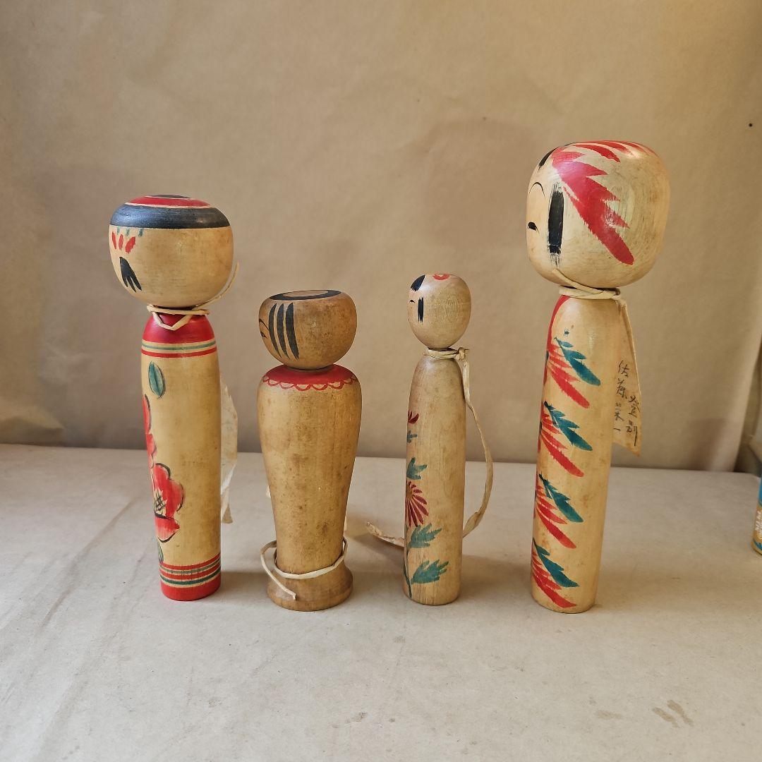 K194古珍品　伝統こけし4体
