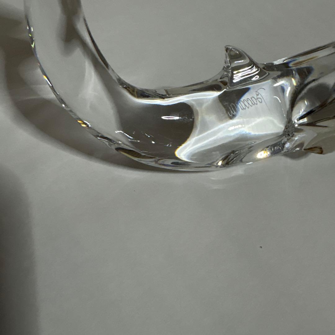 バカラ　Baccarat イルカ　置物　インテリア　グラス